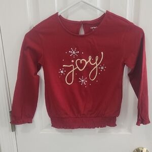Carter's Festive Red Joy Long Sleeve Tee